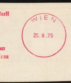 Austria, Innsbruck 1976 EMA Red Meter Honeywell Bull EDV DIenst, Freistempel, Olympic Games