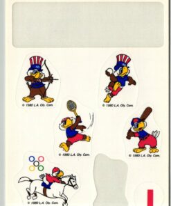 USA - Olympic Sticker L.A. Oly. Com. 1980 Los Angeles Mascotte 1984
