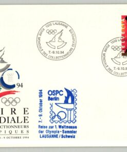Swiss, Lausanne 1994 Foire Mondiale Collectionneurs, Olympic Collector Fair