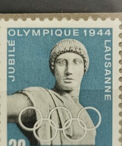 Schweiz, Olympique Lausanne 1944 Apollo Abart Auge Mi. 430 x I * MH