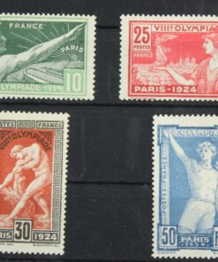 France, Paris 1924 Olympic, Mi. 169-172 * MH JO Olympia