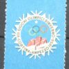 Cortina 1956 Olympic Winter Games Winterpiele, Poster stamp cinderella Vignette Sport Reklamemarke 