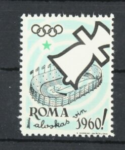 Olympic Games Roma Rom 1960 Poster stamp cinderella Vignette Sport Reklamemarke 