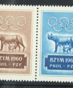 Olympic Games Roma Rom Rzym 1960 Poster stamp cinderella Vignette Sport Reklamemarke 