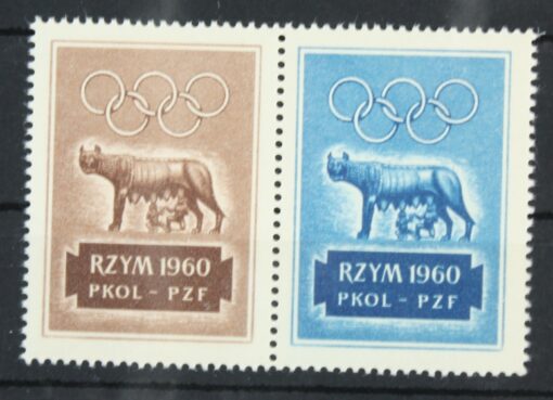 Olympic Games Roma Rom Rzym 1960 Poster stamp cinderella Vignette Sport Reklamemarke 