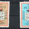 Verso Mexico 1968 Olympic Rimini Rassegna Poster stamp cinderella Vignette Sport Reklamemarke 