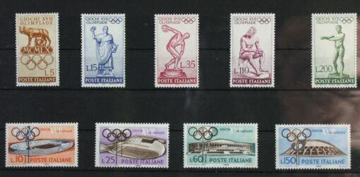 Italia Roma 1960 Olimpiadi Olympic Games Rom Mi. 1964-1972 MH *
