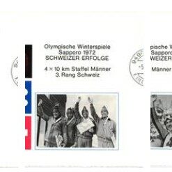 Liechtenstein 1972 Sapporo Schweizer Erfolge Bob, Skispringen, 4x10km Staffel, Olympische Winterspiele Olympic Winter Games