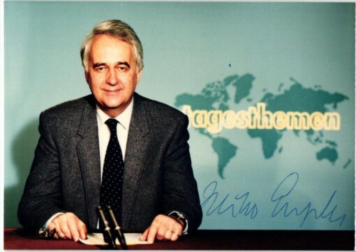 Heiko Enlelkes (1933-2008) Autogramm ARD aktuell, Westdeutschen Rundfunk
