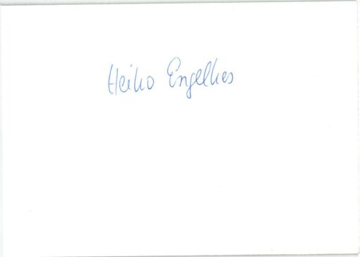 Heiko Enlelkes (1933-2008) Autogramm ARD aktuell, Westdeutschen Rundfunk – Bild 2