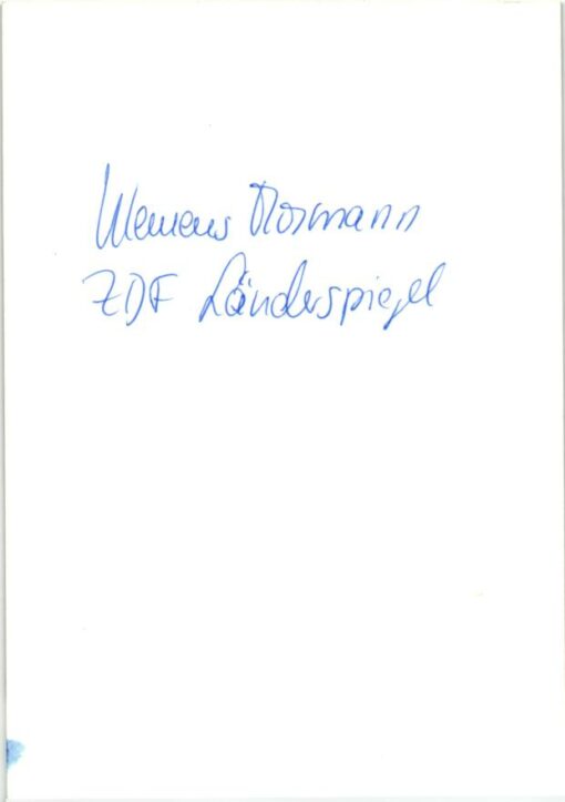 Klemens Mosmann () Autogramm ZDF Länderspiegel – Bild 2