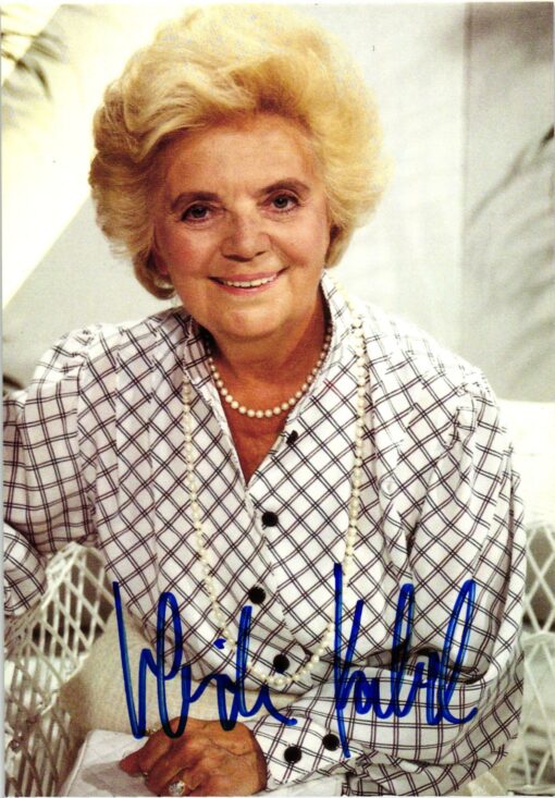 Heidi Kabel  (1914-2010) Autogramm Volksschauspielerin, Höspiel, Sängerin