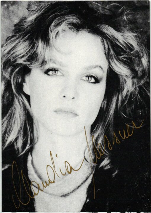 Claudia Messner (1962-) Autogramm österreichische Theater- und Filmschauspielerin.