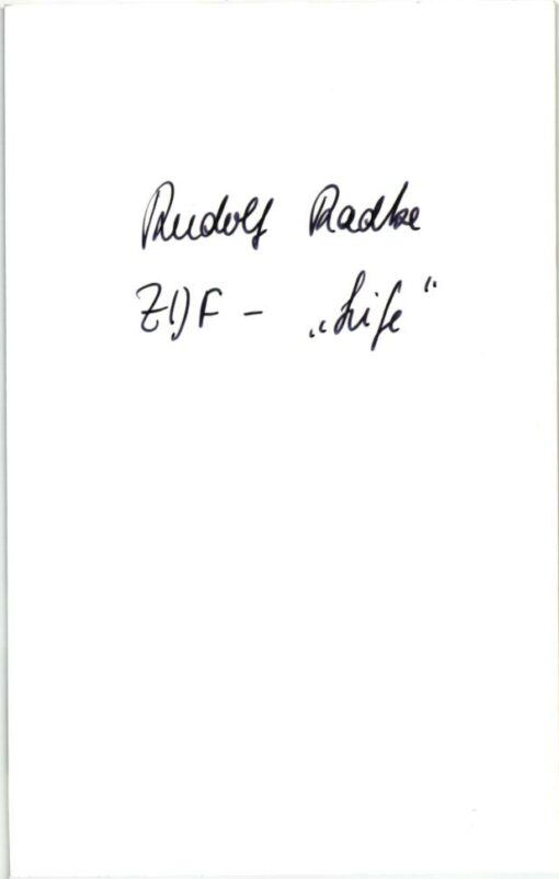 Rudolf Radke (1925-2015) Autogramm ZDF Life – Bild 2