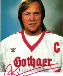 Erich Kühnhackl (1950-) Autogramm EV Landshut, deutscher Eishockeyspieler, Trainer
