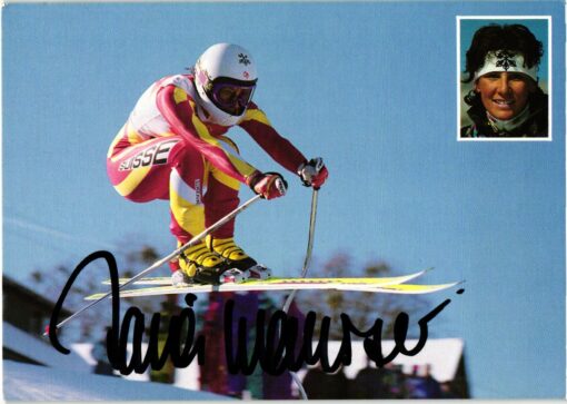 Maria Walliser (1963-) Autogramm Skisport Schweiz, Olympia Welcup