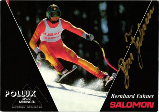 Bernhard Fahner (1963-) Autogramm Skisport Schweiz