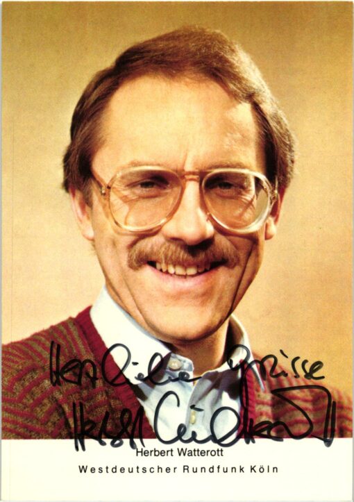 Herbert Watterott (1941-) Autogramm Sportjournalist Radsport Tour de France