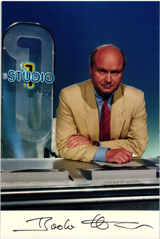 Bodo H. Hauser (1946-2004) Autogramm ZDF,  deutscher Journalist, Moderator und einer der zwei Programmgeschäftsführer des Fernsehsenders Phoenix. 