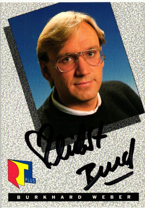 Burkhard Weber (1956-2020) Autogramm Deutscher Sportmoderator