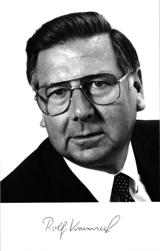 Rolf Krümsieg (1934-2009) Autogramm Justizminister NRW, 