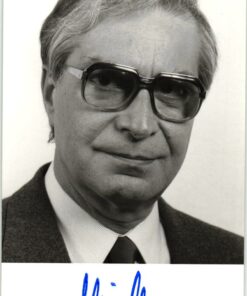 Heinz Schleußer (1936-2000) Autogramm Politiker SPD, Finanzminister NRW