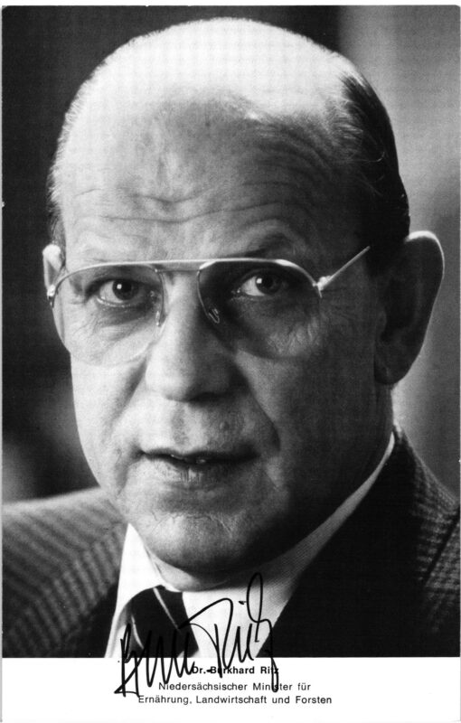 Burkard Ritz (1931-) Autogramm Politiker CDU, Niedersachsen