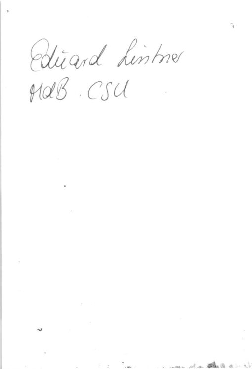 Eduard Lintner (1944-) Autogramm Politiker CSU, Parlamentarischer Staatssekretär beim Bundesminister des Innern  – Bild 2