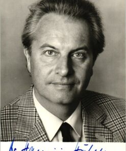 Hansjörg Häfele (1932-) Autogramm Politiker CDU, Parlamentarischer Staatssekretär beim Bundesminister der Finanzen. 