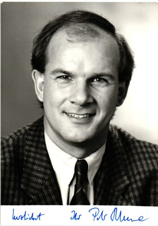 Peter Hahne  (1952-) Autogramm Fernsehmoderator, ZDF Heute Journal