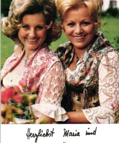 Maria und Margot Hellwig () Autogramm Volksmusik