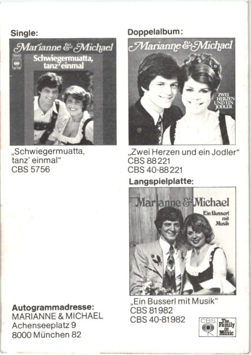 Marianne und Michael () Autogramm Volksmusik – Bild 2