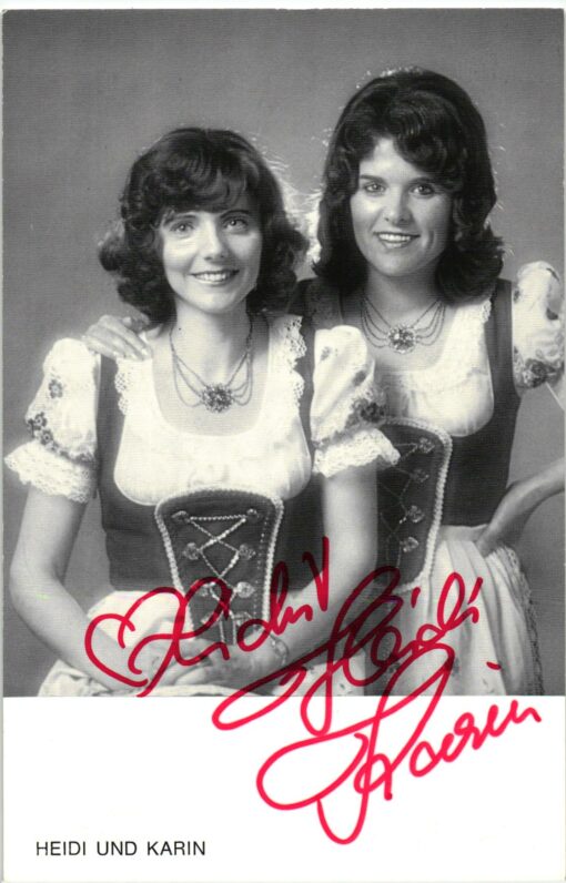Heidi und Karin () Autogramm Deutscher Schlager
