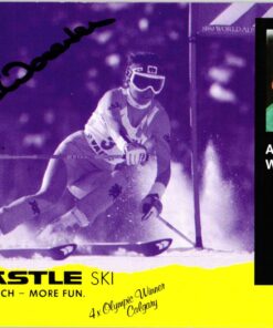 Anita Wachter (1967-) Autogramm Skisport, Olympia Calgary 1988