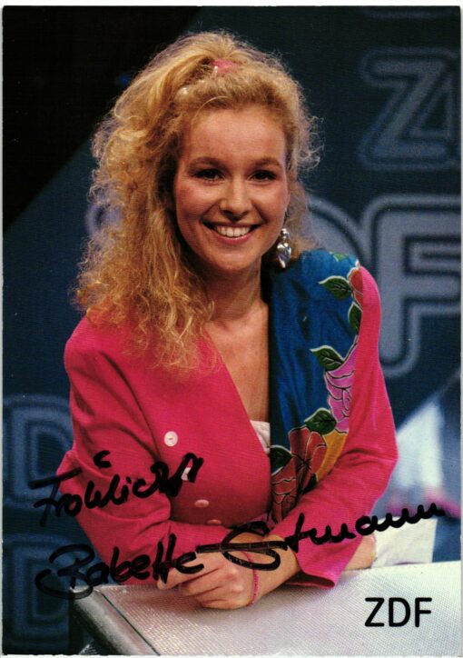 Babette Einstmann (1962-) Autogramm ZDF Hallo Deutschland, Knoff Hoff Show, Mona Lisa