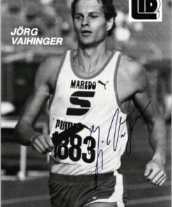 Jörg Vaihinger (1962-) Autogramm Leichtathletik, 4x400M Olympia, Weltmeisterschaft