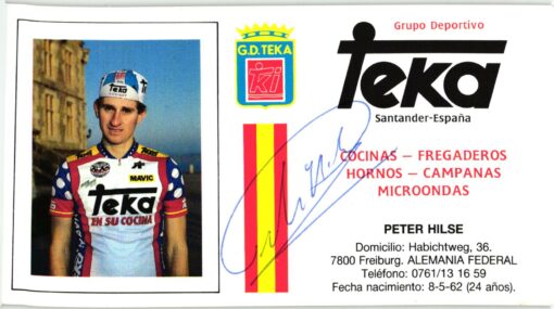 Peter Hilse (1962-) Autogramm Radrennfahrer, Deutscher Meister