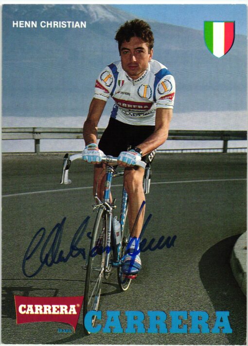 Christian Henn (1964-) Autogramm Radrennfahrer, Olympia 1988, Team Telekom, Carrera