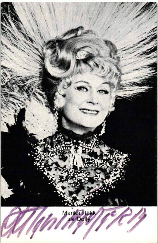Maria Rökk als Dolly (1913-2004) Autogramm deutsch-österreichische Filmschauspielerin, Sängerin und Tänzerin ungarischer Abstammung