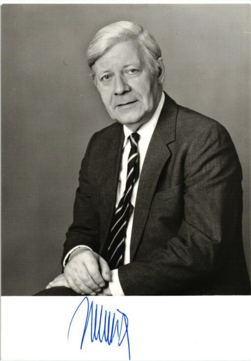 Bundeskanzler a. D. Helmut Schmidt (1918-2015) Autogramm