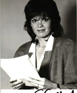 Susanne Gelhard (1957-) Autogramm deutsche Journalistin, Reporterin und Auslandskorrespondentin. ZDF