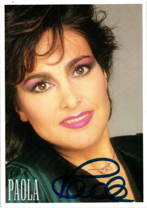 Paola (Paola Maria Augusta del Medico) (1950-) Autogramm Rose der Nacht