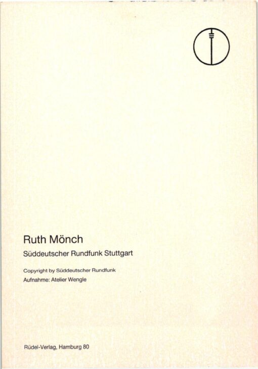Ruth Mönch (1926-2000) Autogramm deutsche Schauspielerin, Sängerin und Moderatorin. – Bild 2