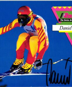 Daniel Mahrer (1962-) Autogramm Schweizer Skirennfahrer.