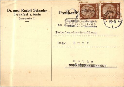 Germany - 1936 Berlin Stadion Fackellauf, Torch, Olympische Spiele, Olympic Games