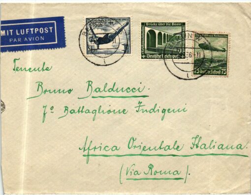Germany - 1936 Berlin W 15 Luftpost, Airmail, Turmspringen Olympische Spiele, Olympic Games