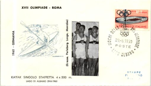 Italy - 1960 Roma Lago Albano, Kayak Olympische Spiele Roma, Olimpiadi, Olympic Games