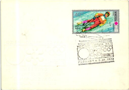 Polska 1972 Sapporo,Rodeln, Luge Ski jumping Skispringen SST, Olympische Winterspiele Olympic Winter Games