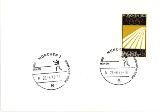 Germany, 1972 Olympische Spiele München, 11 SST, Handball, Dorf, Fußbal, Boxen, Medien, usw. Olympic Games – Bild 11