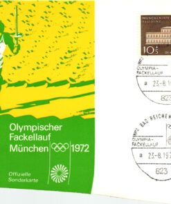 Germany, 1972 Olympische Spiele München, SST, Fackellauf Bad Reichenhall Olympic Games
